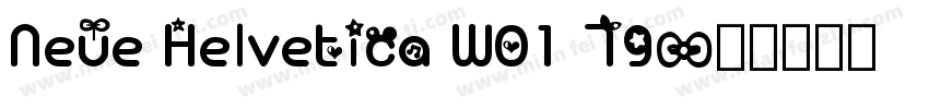 Neue Helvetica W01 79字体转换